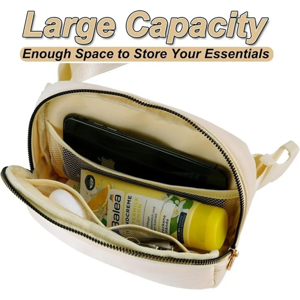 Uygafly Belt Bag Fanny Pack Crossbody Bag / Purse New Khaki Letter B